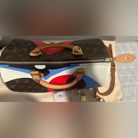 Louis Vuitton Speedy Bandouliere Bag Limited Edition Game On Monogram Canvas 30 - Picture 14 of 16